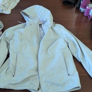 The North Face Light Gray Hooded Jacket